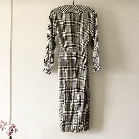 Rag‎ & Bone Amber Plaid Front Twist Dress Size 00 - Picture 10 of 12